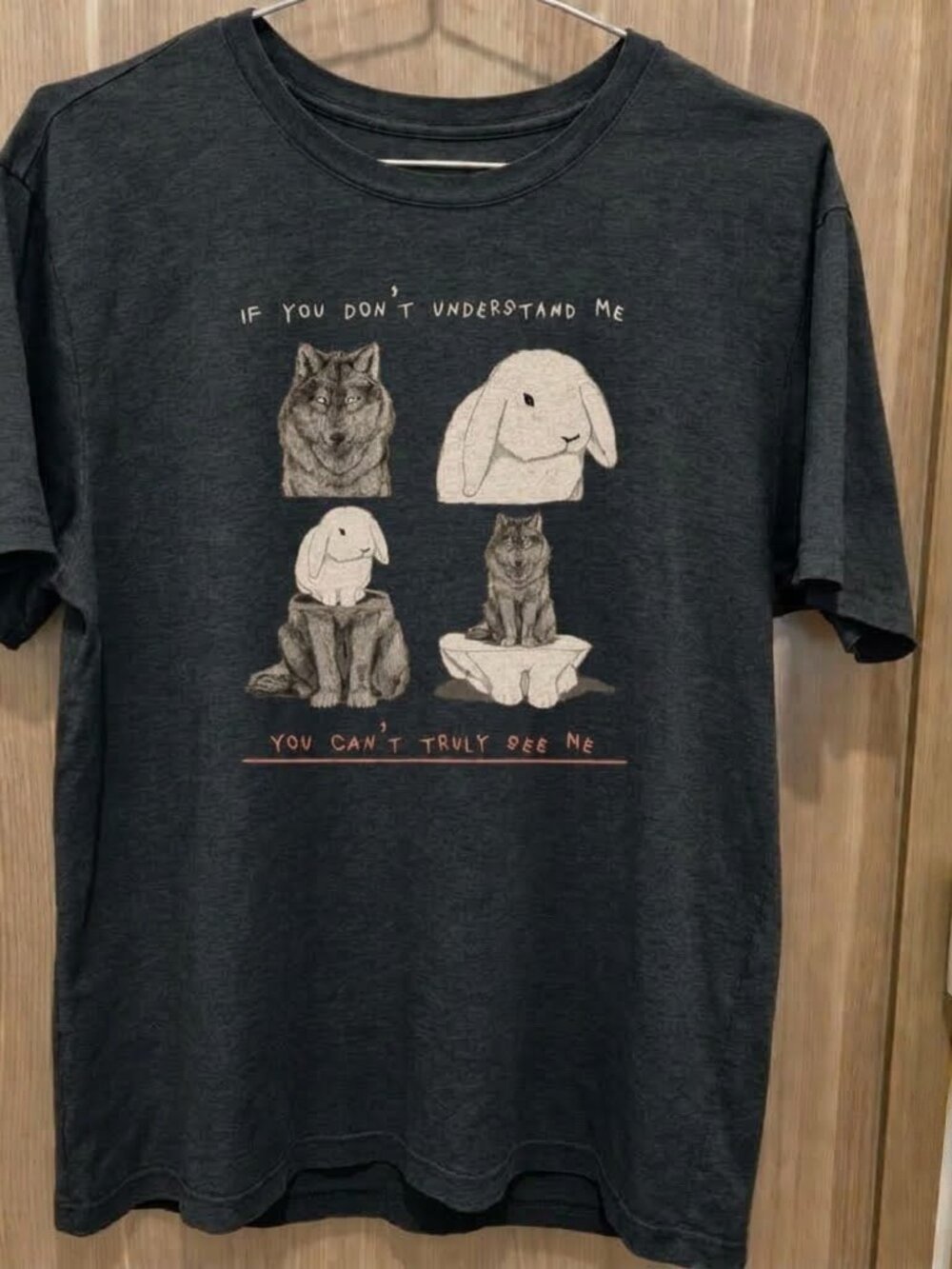 If You Don't Understand Me Wolf Bunny Graphic T-Shirt